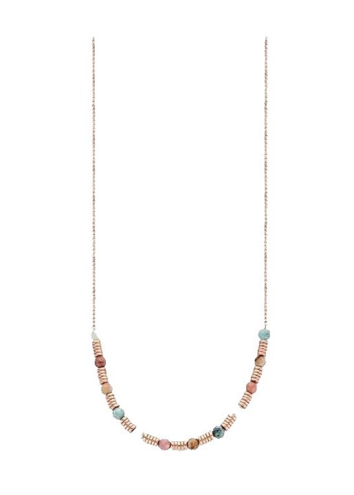 Victoria Rose gold színű színes gyöngyös nyaklánc