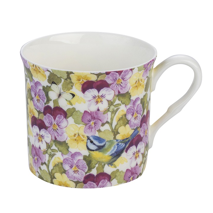 Чаша Димс-92, Теменужки, 978507, Фин костен порцелан