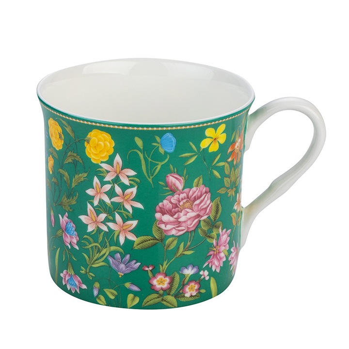 Чаша Димс-92, Пролет, 978807A, Фин костен порцелан, Зелена