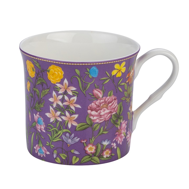 Чаша Димс-92, Пролет, 978807B, Фин костен порцелан, Лилава