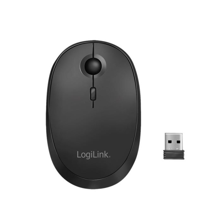 Mouse wireless, LogiLink, 800/1200/1600 dpi, Negru