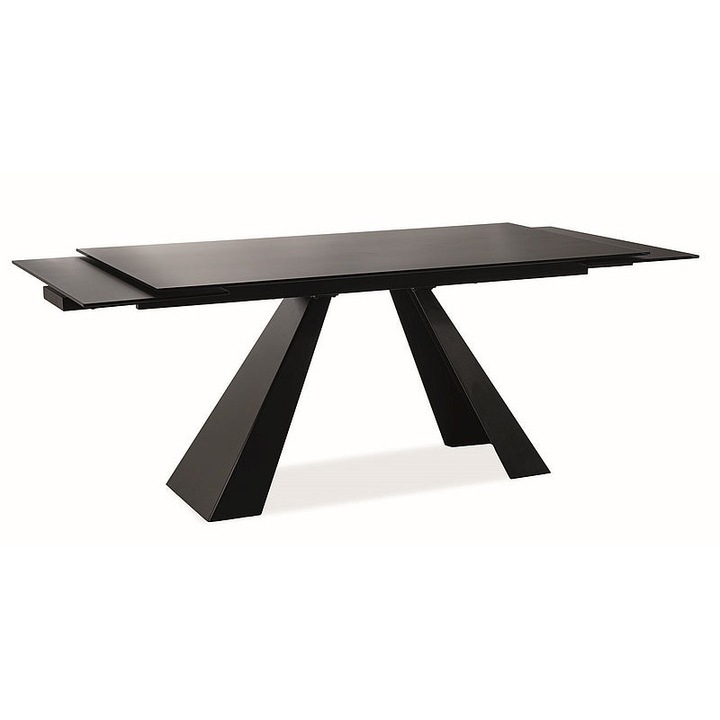 Маса Salvadore Matte Black 120(180)x80
