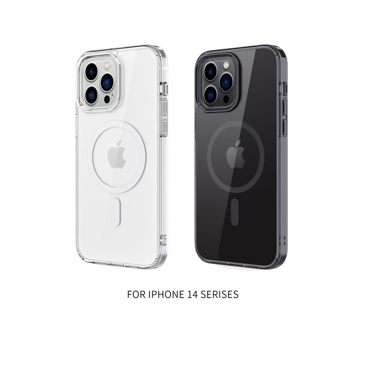 Husa telefon, Plastic, Pentru iPhone 14 Pro Max, Transparent