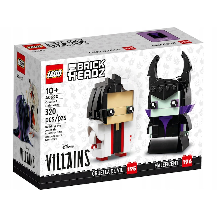 Конструктор LEGO BrickHeadz, Cruella и Maleficent, 320 части