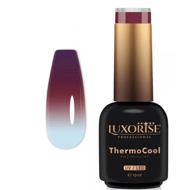 Oja Semipermanenta Termica 3 Culori LUXORISE ThermoCool - Happy Hippy 10ml