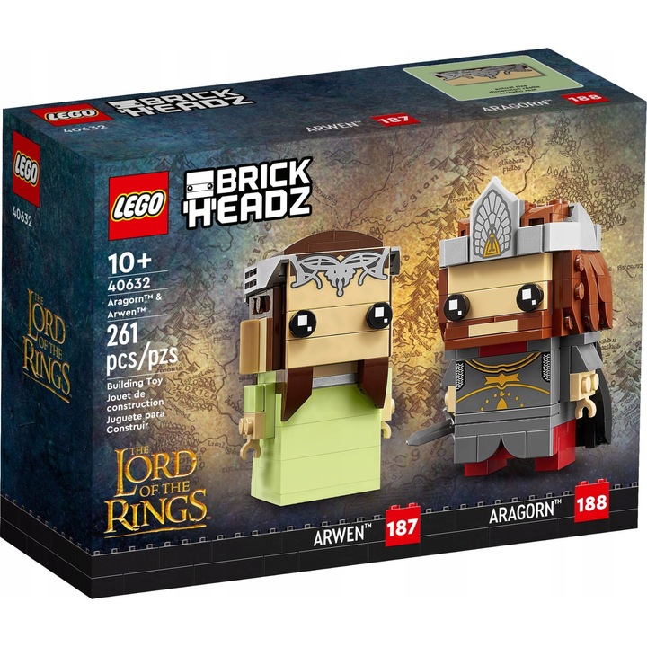 LEGO BrickHeadz, Aragorn si Arwen, 261 piese