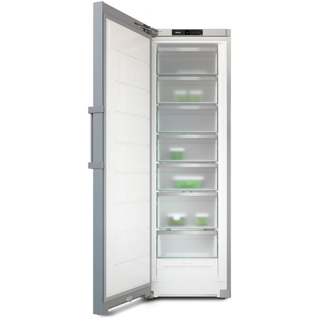 Congelator Miele FNS 4782 E, 278 l, Clasa E, NoFrost, XXL box, SuperFreeze, SoftClose, Miele@home, H 185.5 cm, Inox