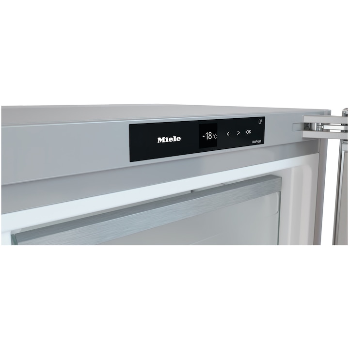 Congelator Miele FNS 4782 E B, 278 l, Clasa E, NoFrost, XXL box, SuperFreeze, SoftClose, Miele@home, H 185.5 cm, BlackBoard