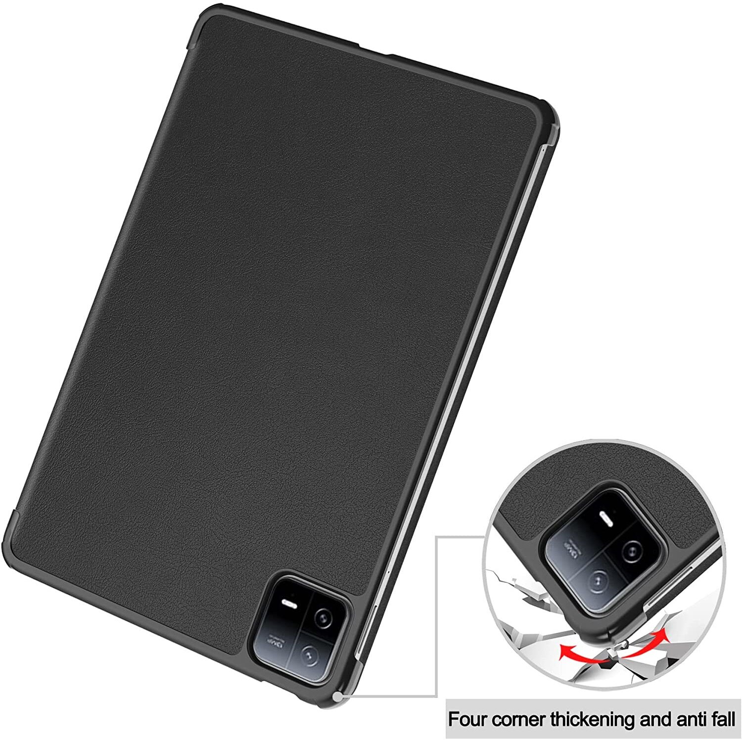 Husa pentru Xiaomi Pad 6, Pad 6 Pro trifold Slim UltraLight Aiyando, negru