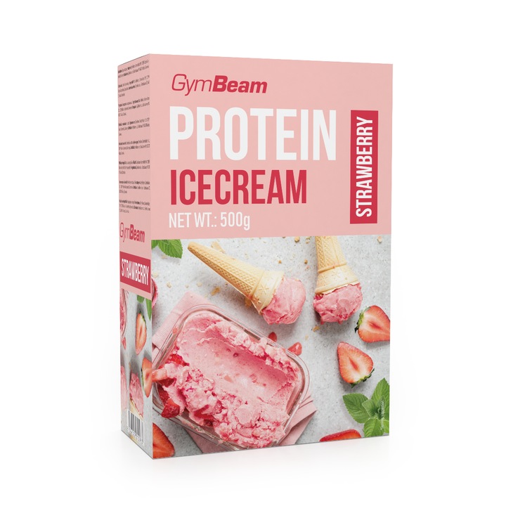 Protein Ice Cream, GymBeam, 500 g, eper