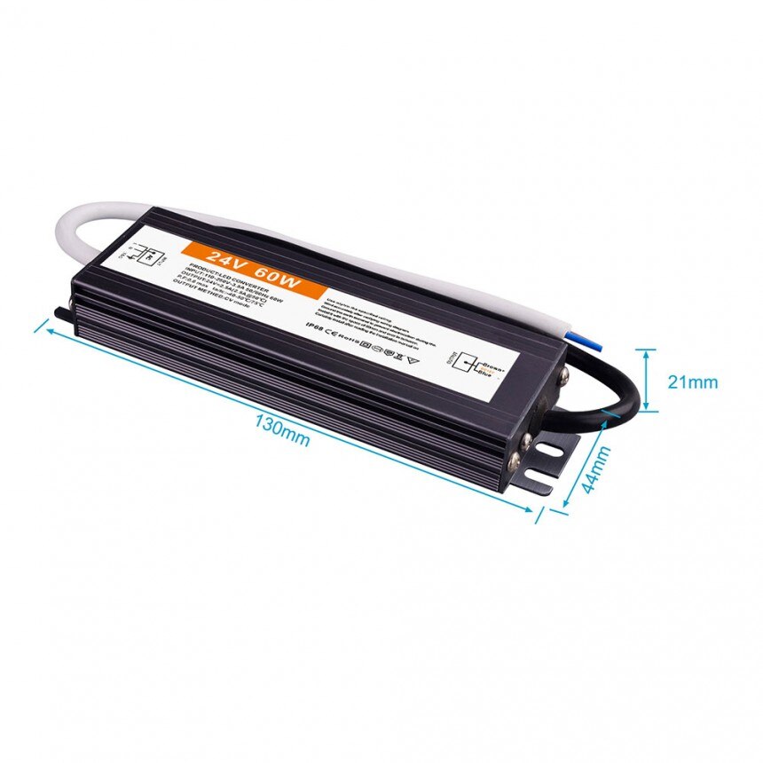 Alimentazione LED DC12V 60W impermeabile IP67 GLP | Leroy Merlin
