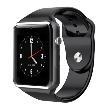 Ceas Smartwatch cu cartela SIM si bluetooth, model 2018, A1-Watch, Full Black Ceas Smartwatch cu cartela SIM si bluetooth, model 2018, A1-Watch, Full Black