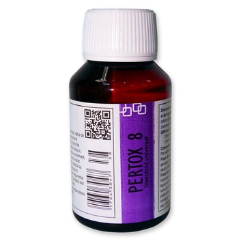 Solutie anti gandaci, muste, tantari, purici, capuse - Pertox 8 - 100 ml Solutie anti gandaci, muste, tantari, purici, capuse - Pertox 8 - 100 ml