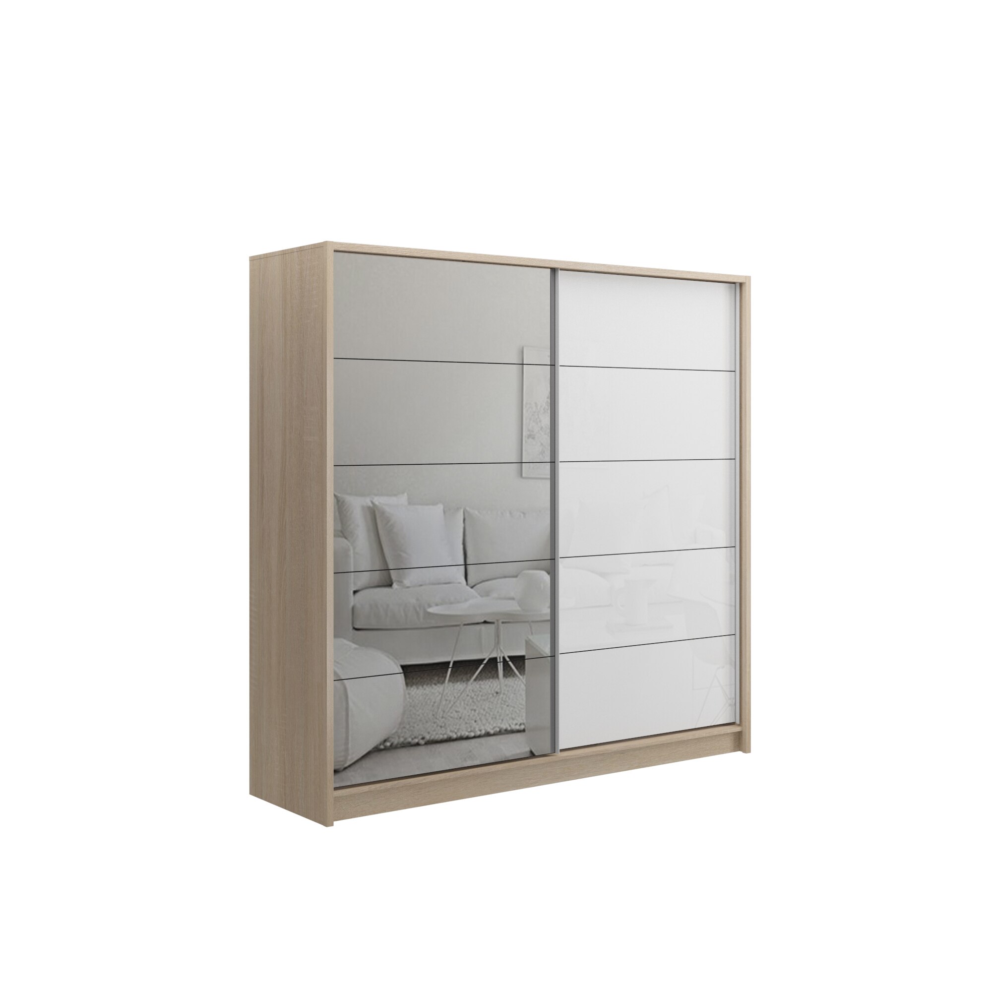 Dresing Galileo 185 D1, 2 Usi, Pal Melaminat 16 mm + Culoare Carcasa Sonoma