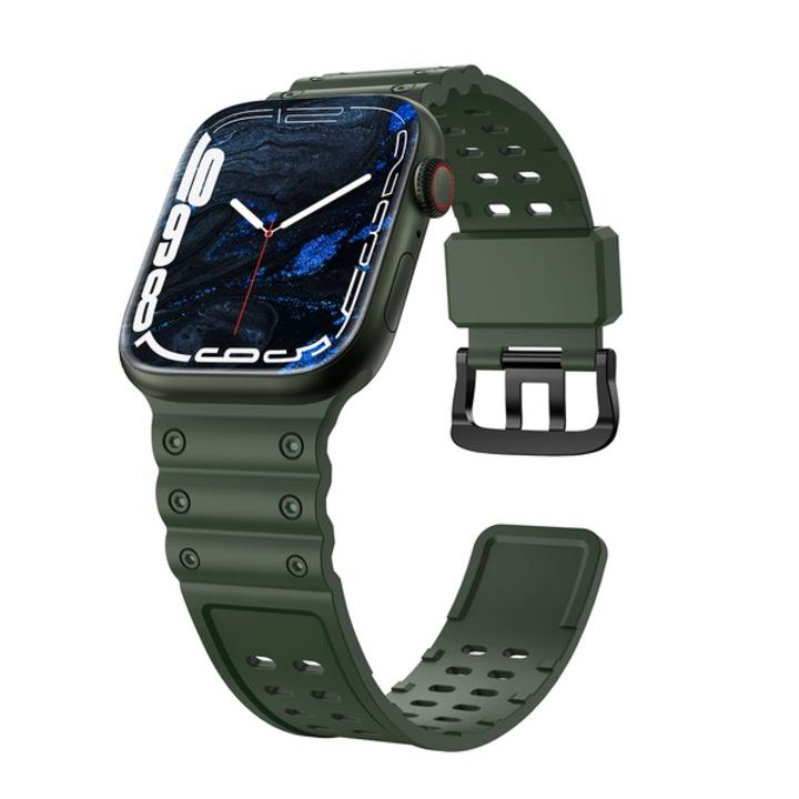 Каишка fixGuard Triple Protection за Apple Watch SE / 8/7/6/5/4/3/2, 38 / 40 / 41mm, Army Green