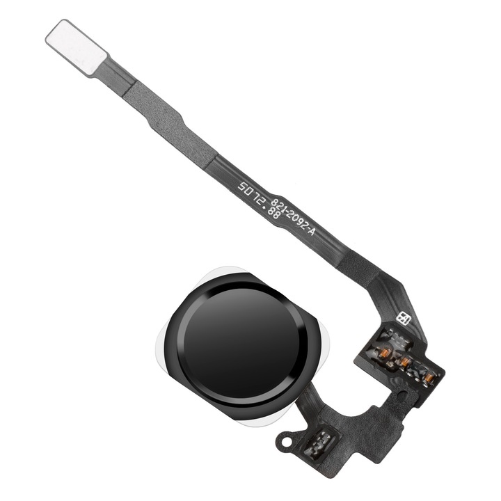 Бутон за Apple iPhone SE (2016) / 5s Menu Button Assembly, с лента, черен