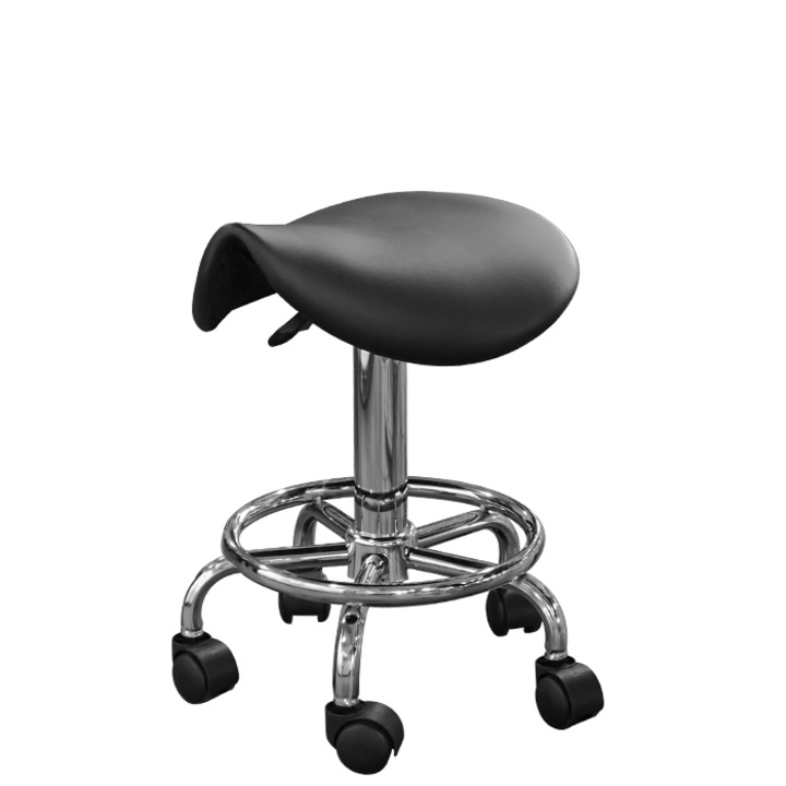 Работна табуретка S08, Черен