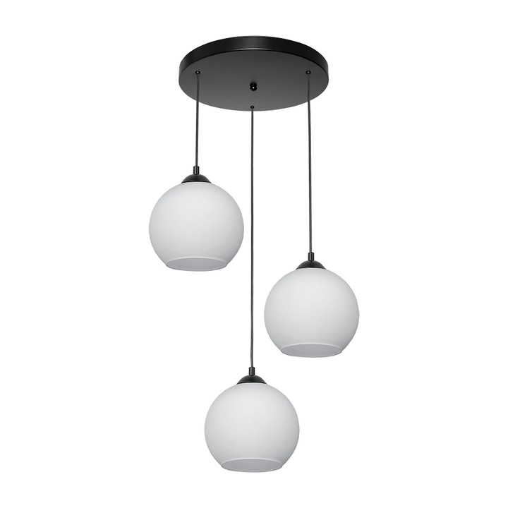 Пендел Lightstyle Орландо 1910-C-1-WH, 3xE27, Черен