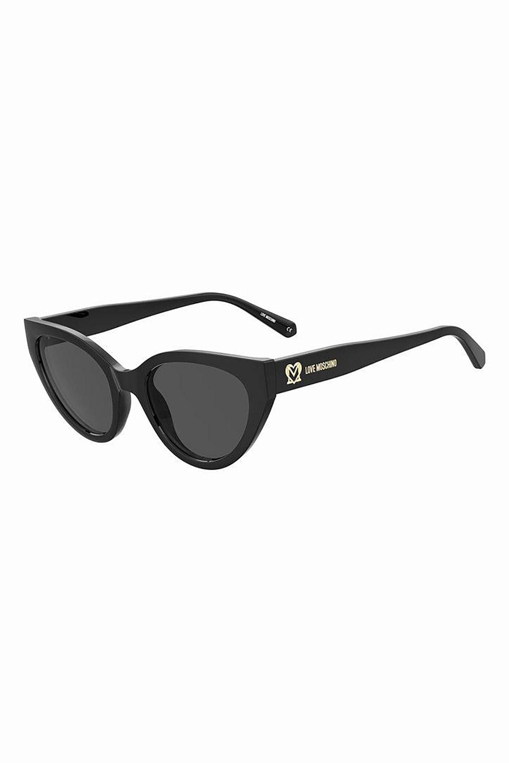 ♡F. Love Moschino, Ochelari de soare cat-eye cu lentile uni, Negru, 53