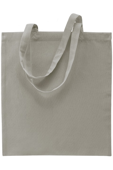 Памучна чанта, Basic 223, 42 х 37 см, плътност 130 г/м², студено сиво