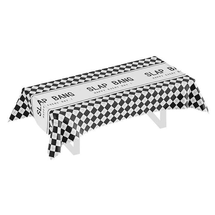 Fata de masa, FreeBiz®, bumbac, 137x180cm, Negru