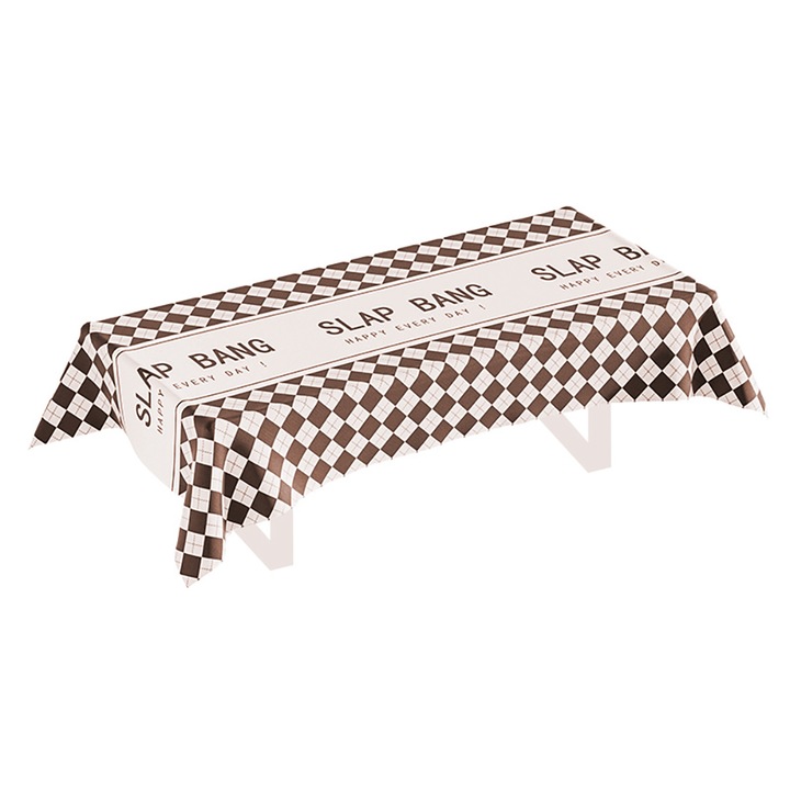 Fata de masa, FreeBiz®, bumbac, 137x180cm, Maro