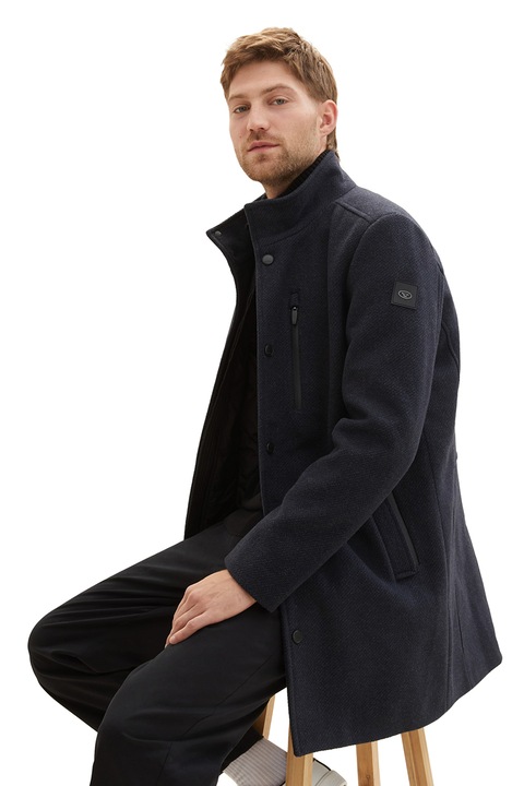 Tom Tailor, Палто с широка яка, Тъмносин