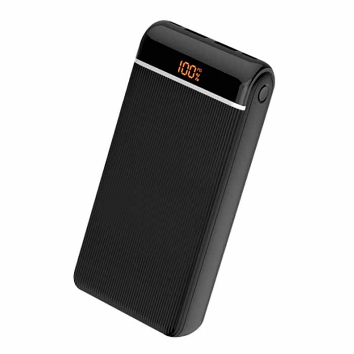 Külső akkumulátor SkyDolphin SP29, PD, QC3.0, 20000mAh, MicroUSB, Type-C, Lightning, fekete