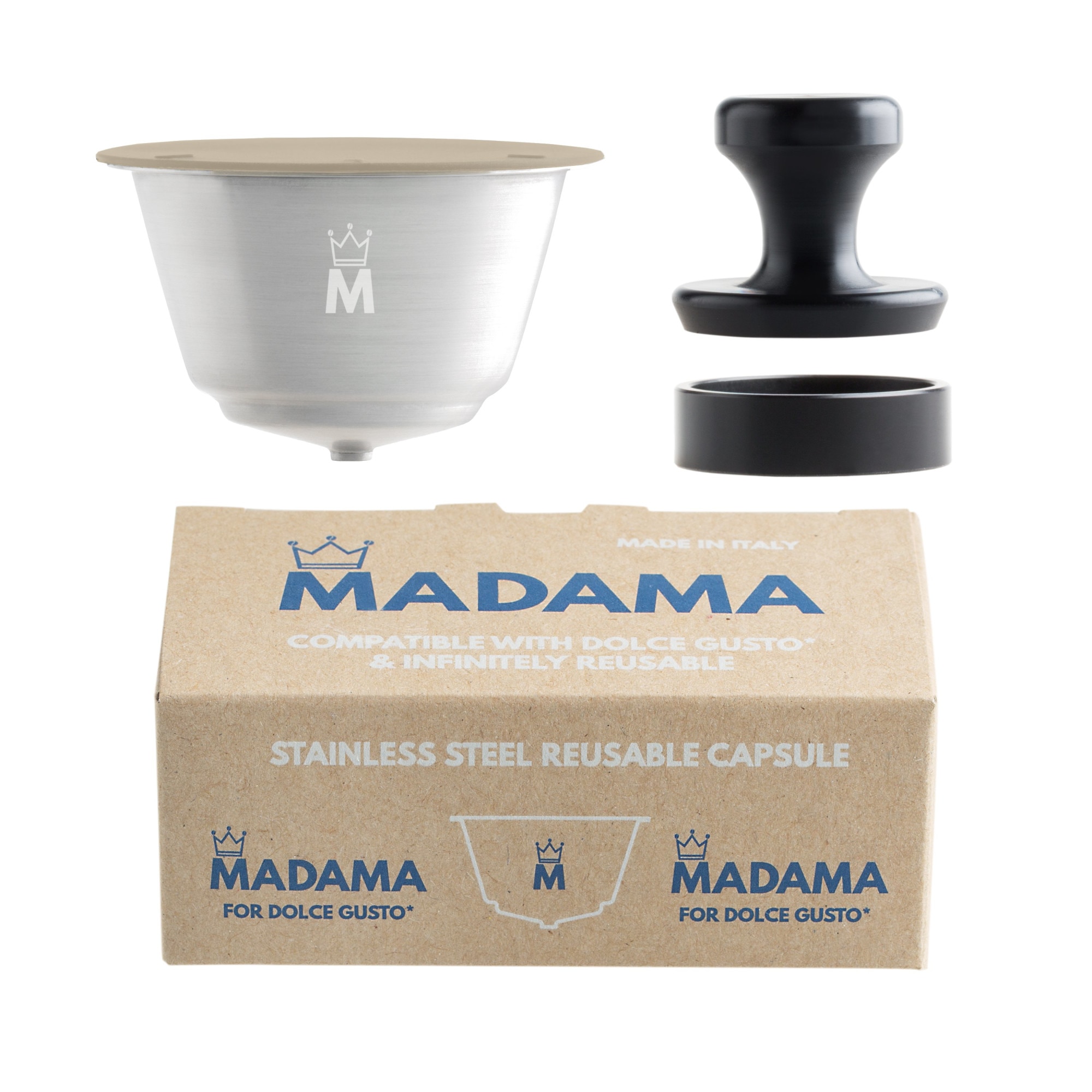 Многократно зареждаща се капсула Madama, За Долче густо машина - eMAG.bg