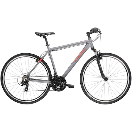 Bicicleta KROSS Evado 1.0 M, 28 inch, marime M, grey red