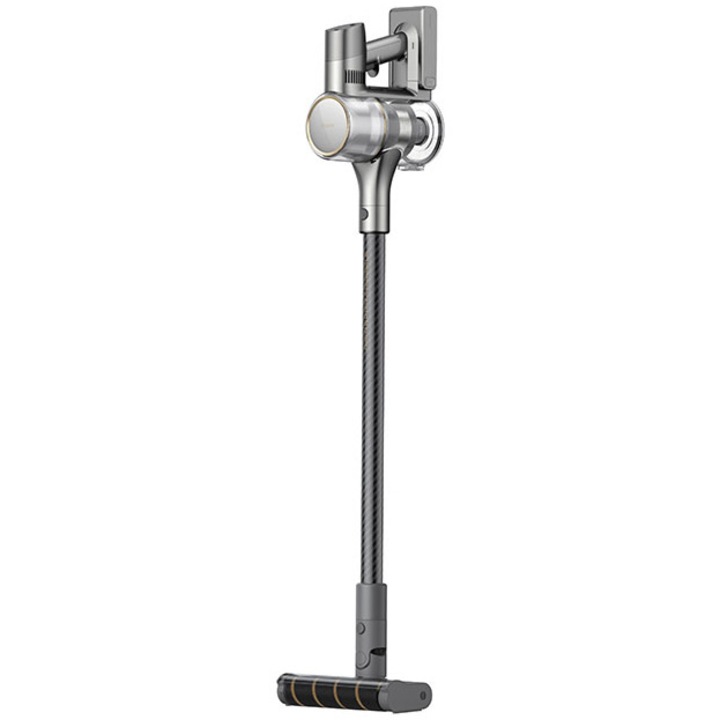 Вертикална прахосмукачка Dreame R20 VTV97A, 570W, Макс. 27000 Pa, 3 режима на засмукване, Резервоар за мърсотия 0.6 л, Батерия 2900mA, Автономност 90 мин, LED дисплей, Сив