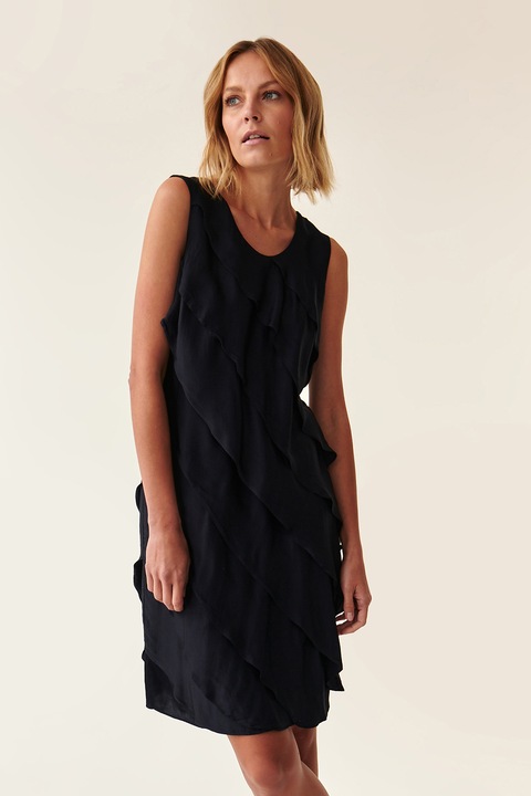 Tatuum, Rochie mini stratificata, Albastru ultramarin