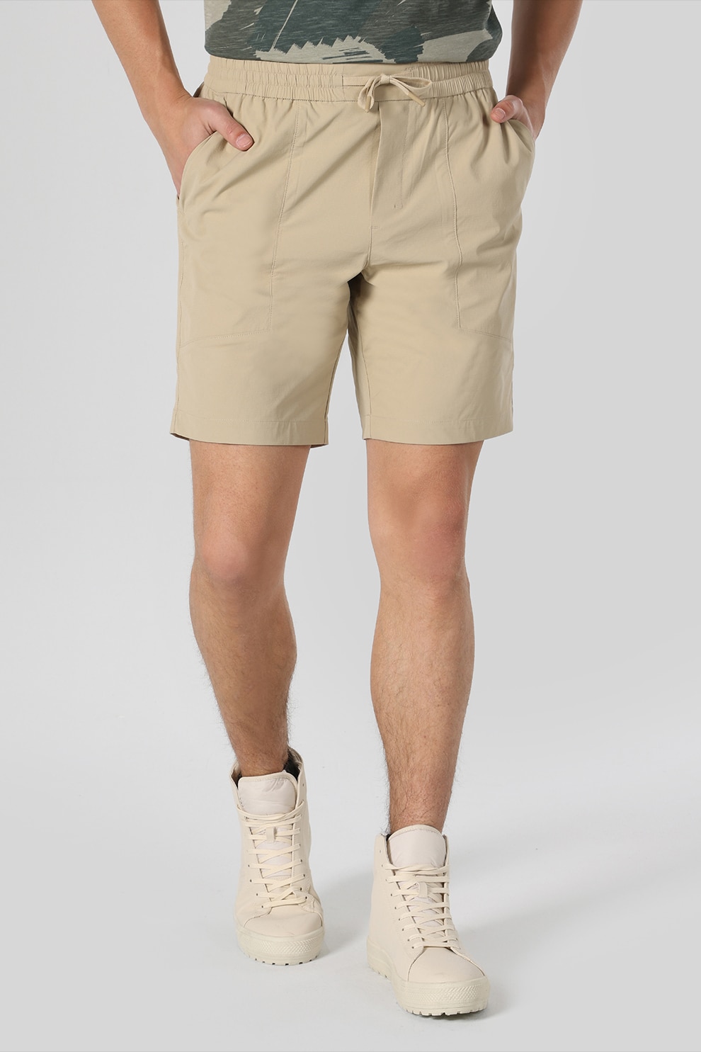 COLIN'S, Pantaloni scurti cu buzunare laterale, Bej, XL