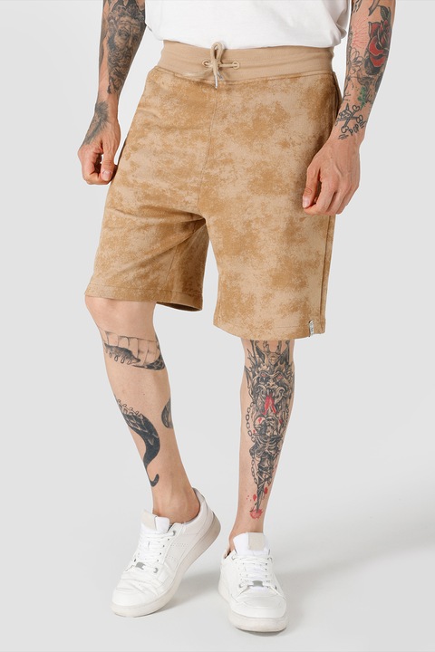 COLIN'S, Bermude cu imprimeu grafic, Maro camel, S