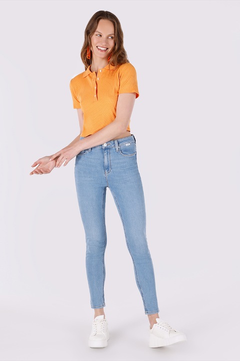 COLIN'S, Blugi skinny cu 5 buzunare, Albastru deschis