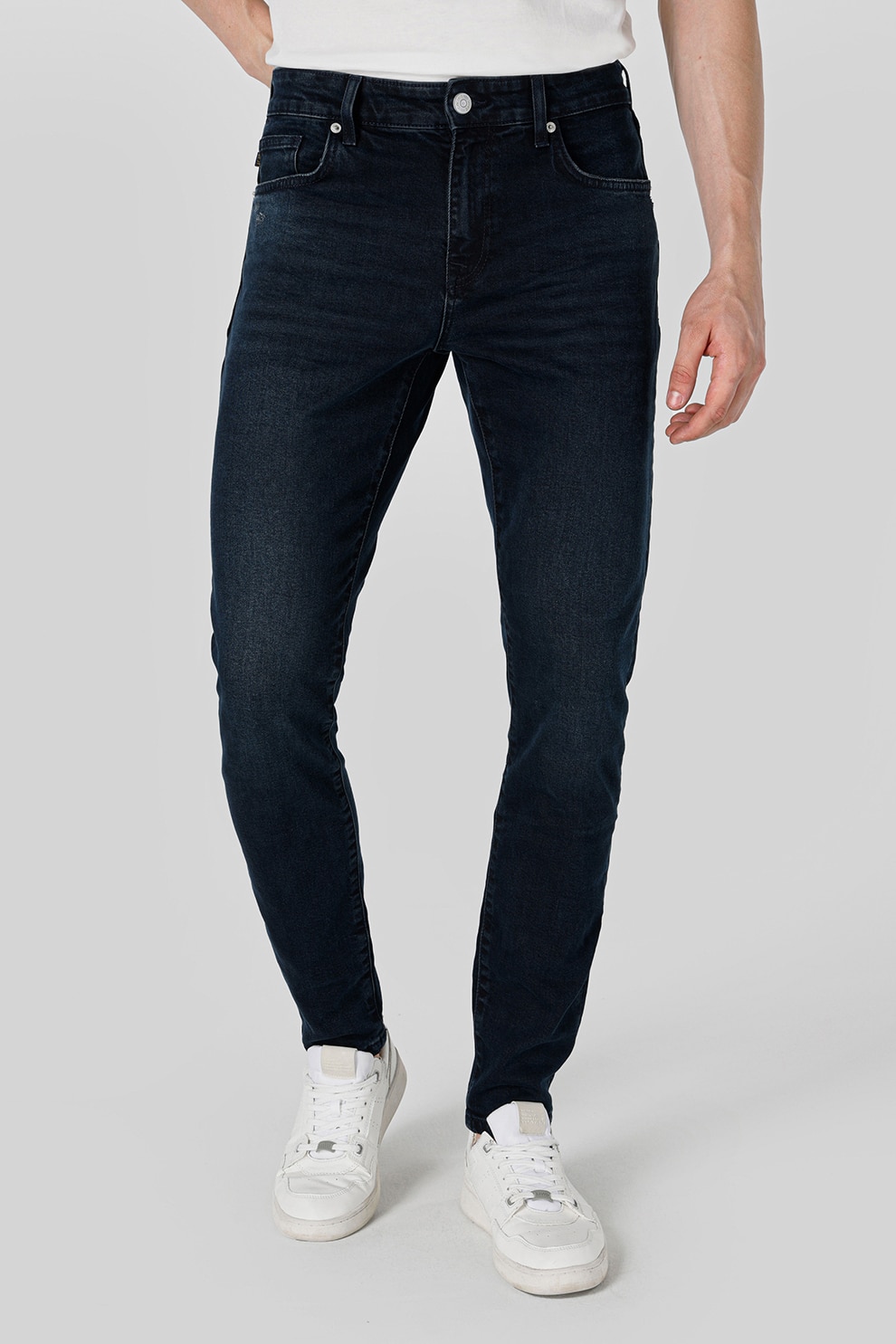 COLIN'S, Blugi slim fit cu talie medie, Albastru ultramarin, W27-L32