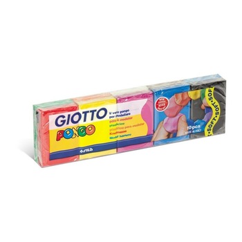 Set 10 culori plastilina Pongo Soft Giotto Set 10 culori plastilina Pongo Soft Giotto