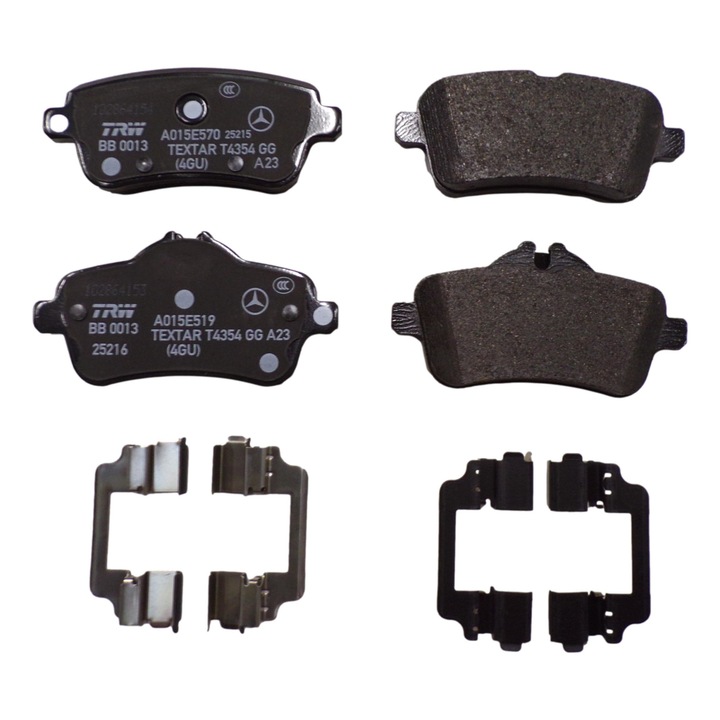 Mercedes-Benz hátsó fékbetétek, AMG GL GLE GLS ML, fekete