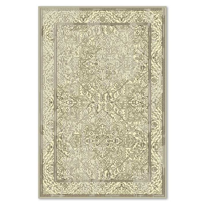 Covor Carpeta sintetic, Colectia Geo 7883-1-43215, 80 x 150 cm, maro, modern