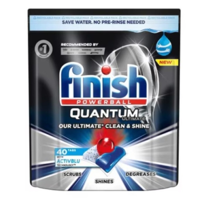 Detergent pentru masina de spalat vase, Finish, Tablete, 40 bucati
