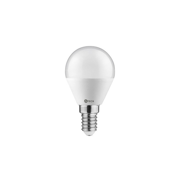 Gömb LED izzó E14, 3W(21W), meleg fény, 200 lm, G-Tech