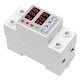 Releu monofazic si contor de energie, JENUOS®, reglabil, digital, 63A, 230V, protectie supratensiune si suprasarcina, Alb
