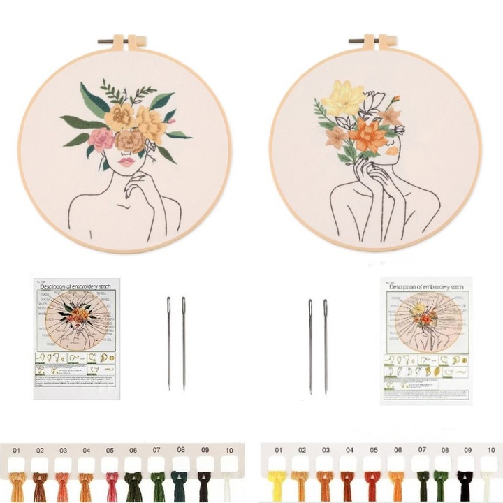 BOMSTOM hímzőkészlet, Többszínű