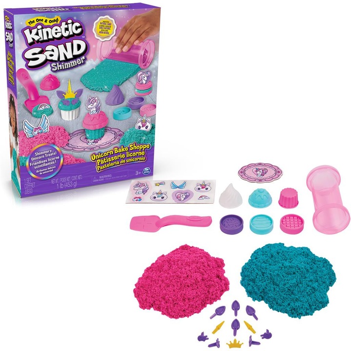 Set de Joaca Kinetic Sand, Unicorn Bake Shoppe