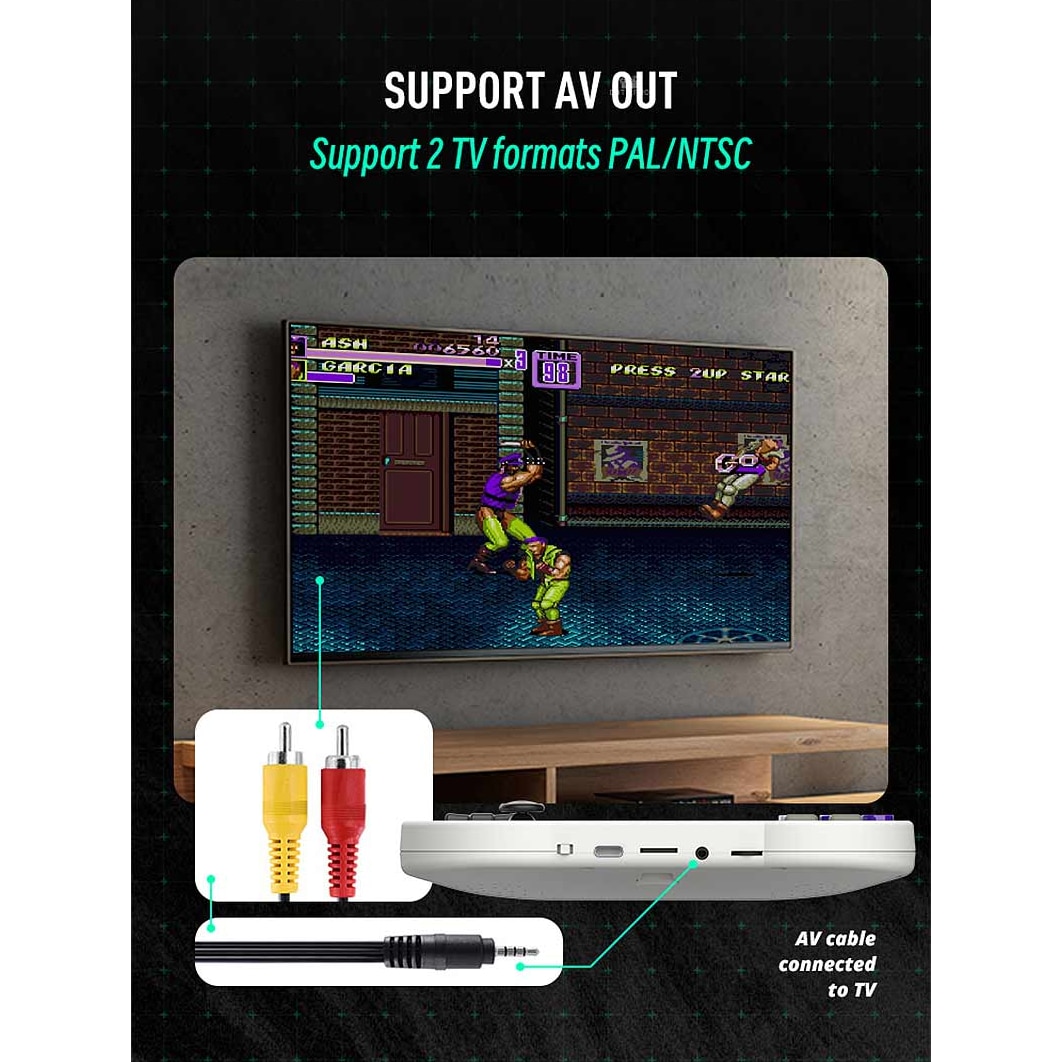 Consola de joc DATA FROG SF2000, portabila, suport pentru 7+ emulatoare retro si cu 6000 de jocuri preinstalate