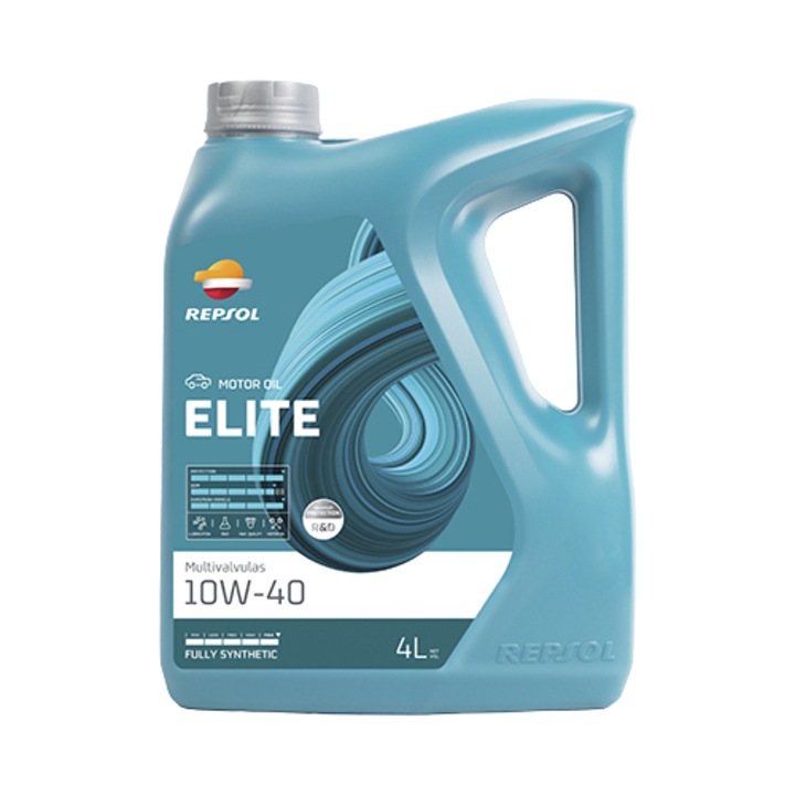 Ulei Repsol Pentru Motor, Elite Multivalvulas, 10W40, Sintetic, 4L