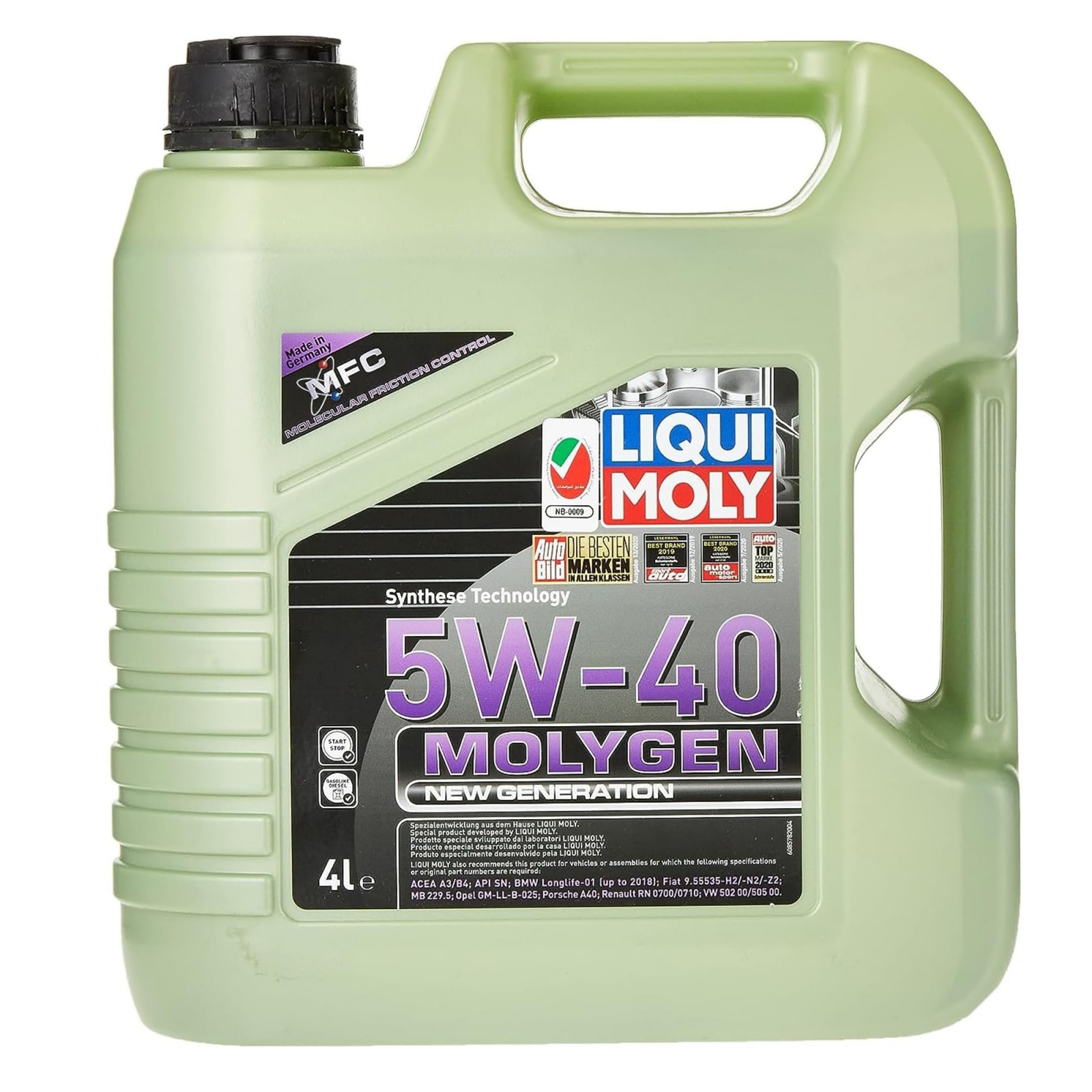Ulei Liqui Moly Molygen New Generation 5W40 4 litri - eMAG.ro