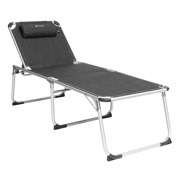 "New Foundland" XL Outwell összecsukható nyugágy, fekete és szürke