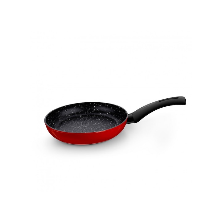 Тиган BRA Red Titanio, изцяло индукционна основа, алуминий, дебелина 4 mm, 20 cm
