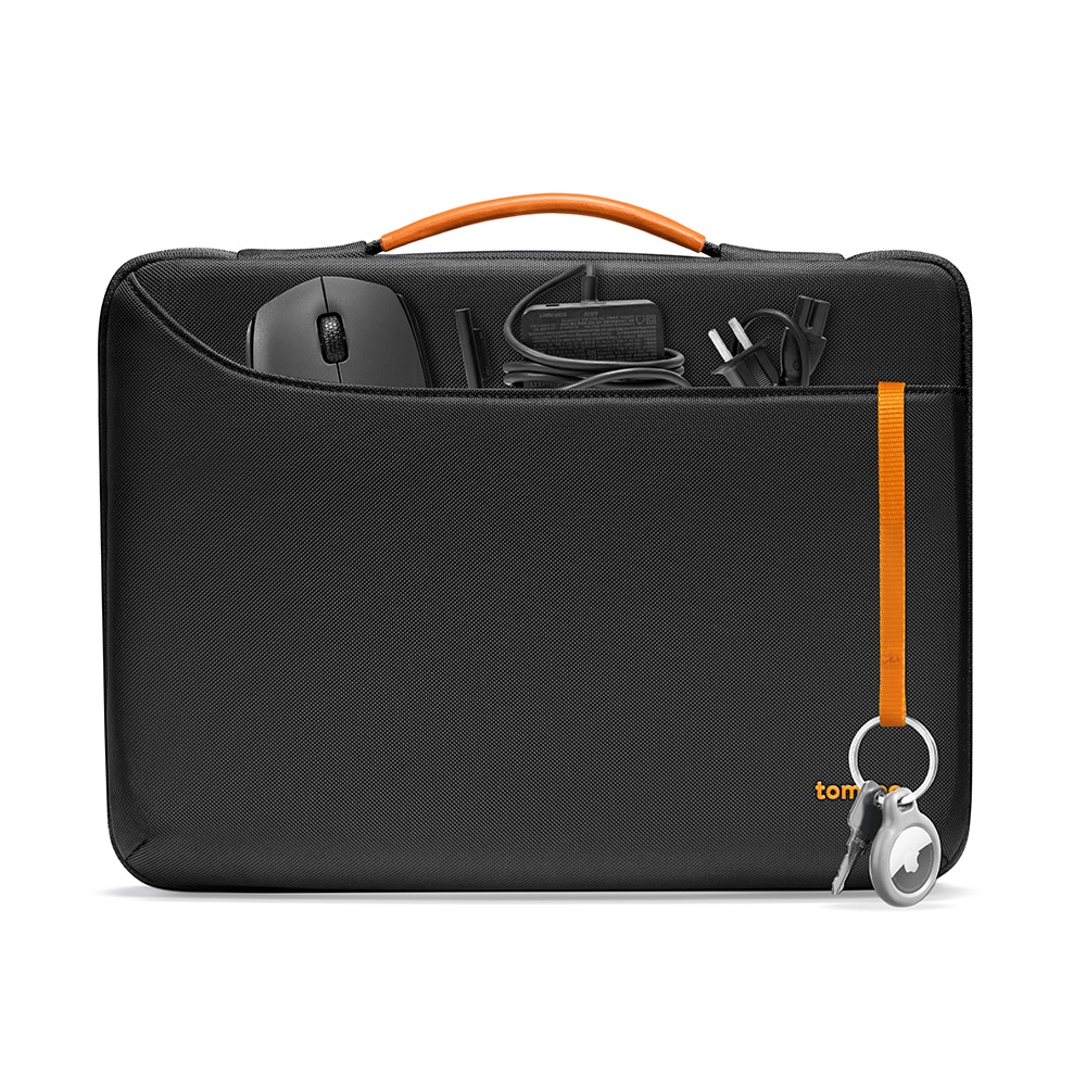 Geanta Mailman pentru Laptop 16″, Ergonomic, Protectie 360°, I44, Poliester, Negru